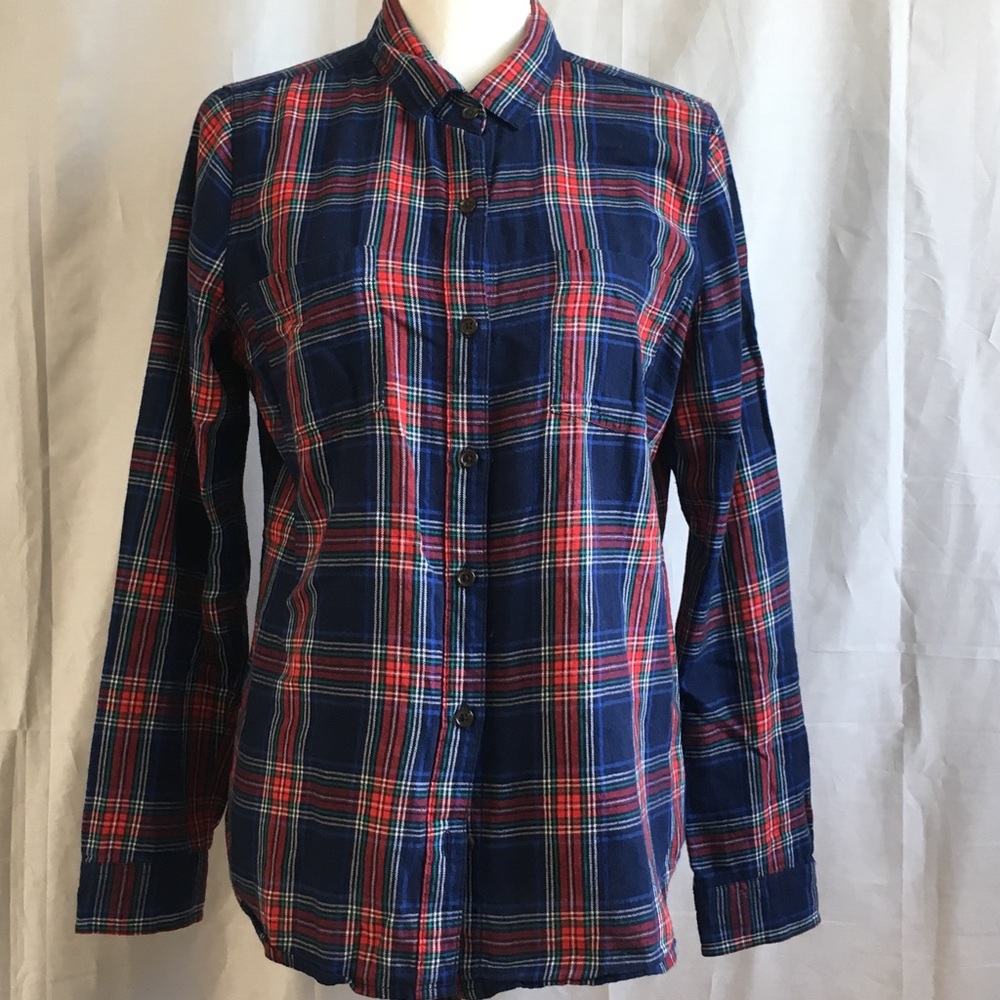 Medium Old Navy Plaid Flannel long sleeve shirt